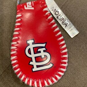 Cardinals Logo Baseball Keychain